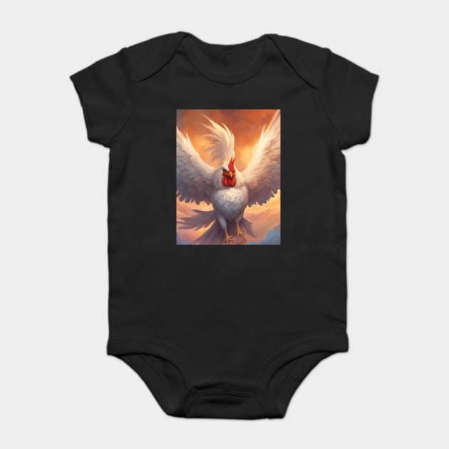 Feathered Delights Baby Bodysuit by animegirlnft